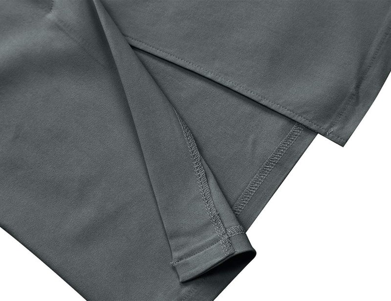 MUXXN Womens Spring Button Up High Stretch Formal Special Occasion Pencil Dress (Gray M) - Image 5